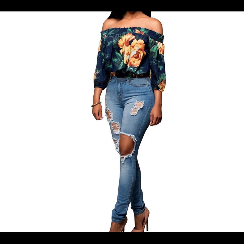 Sale! Floral Crop Top